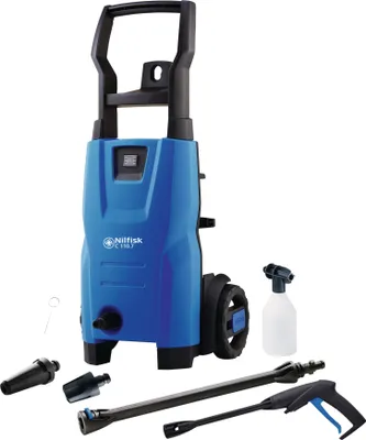 Produktbild von Nilfisk 128470921, Senkrecht, Elektro, 5 m, 5 m, Blau, Schwarz, Aluminium