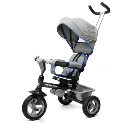 Obrázek produktu pro Dětská tříkolka Baby Mix 5v1 RIDER 360° šedá
