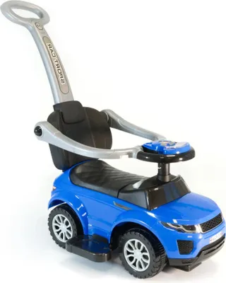 Produktbild von Rutschauto blau mit Schiebestange und Sicherheitsbügel,Rutschfahrzeug ab 1Jahr