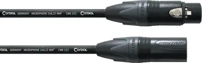 Zdjęcie produktu dla Cordial CPM 2.5 FM, XLR (3-pin), Żeńska, XLR (3-pin), Męska, 2,5 m, Czarny