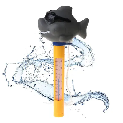 Produktbild von Poolthermometer, Badethermometer,Wasserthermometer, Baby Thermometer Badewanne, Wassertemperaturmesser, Schwimmendes Schwimmbad Thermometer mit Schnur