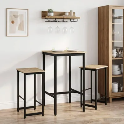 Productafbeelding van Maison Exclusive - 2 barkrukken, Sonoma-eikenhout, 40 x 32 x 64 cm, houtvezel