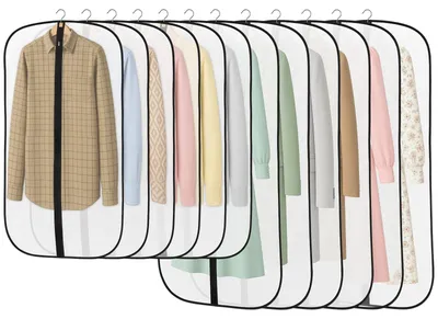 Productafbeelding van 12 Stuks Kledingzakken met Ritssluiting voor Bescherming