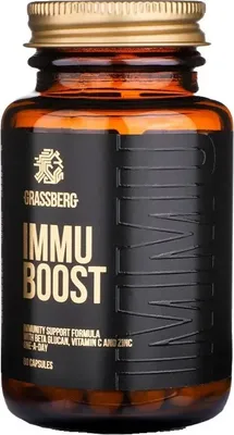 Produktbild von Grassberg Immu Boost (60 Caps) Unflavoured - Vitamine,  Mineralien & Gesundheit - Vitamine & Mineralien-Komplex