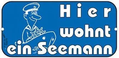 Produktbild von Hinweisschild - Hier wohnt ein Seemann - 308279