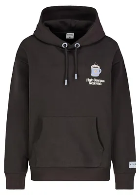 Produktbild von Sublevel Kapuzenpullover Kaffee-Print Kängurutasche Relaxed Fit Größe: S