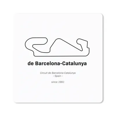 Produktbild von MuchoWow® Mauspad Mousepad F1 - Rennstrecke - Barcelona 30x30 cm - Mousepads - Maus Mat - Pad - Mausunterlage - Gaming
