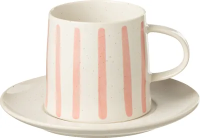 Obrázok produktu pre J-Line šálka + podšálka Lara porcelánová zelená