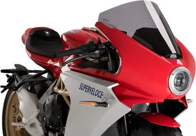 Image de PUIG 21175F R-Racer Pare-brise pour MV AGUSTA SUPERVELOCE 800 fortement teinté