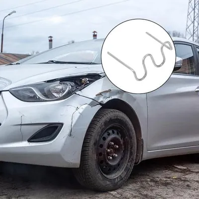 Produktbild von Einfach zu verwendende Schweißklammern, 500 Stück, aus Zinklegierung für die Reparatur von Autostoßstangen und Fahrzeugen