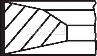 Produktbild von MAHLE 001 RS 11116 0N0 Kolbenringsatz Kolbenringe passend für MERCEDES-BENZ C-Klasse Limousine (W204) C-Klasse T-modell (S204) E-Klasse Limousine