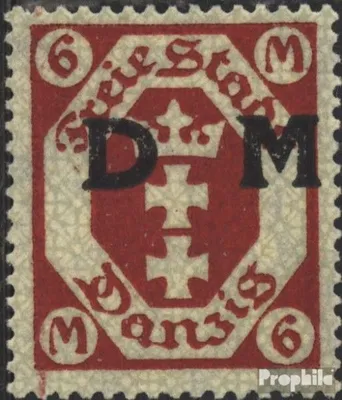 Produktbild von Briefmarken Danzig 1922 Mi D26 postfrisch Dienstmarke