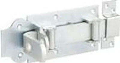 Produktbild von Alberts Rollen-Schlossriegel gerade, mit flachem Griff und befestigter Schlaufe galvanisch verzinkt, dickschichtpassiviert Platte 180 x 80 mm