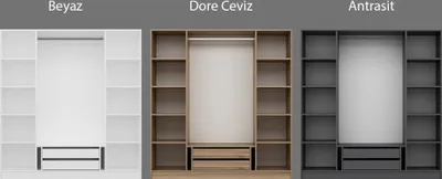 Obrázek produktu pro Skye Decor, Kale Anthracite - 2295, Kleiderschrank, Anthrazit, 100 % MELAMINBESCHICHICHTETETETETE SPANPLATTEN, 180 x 52 x 210 cm