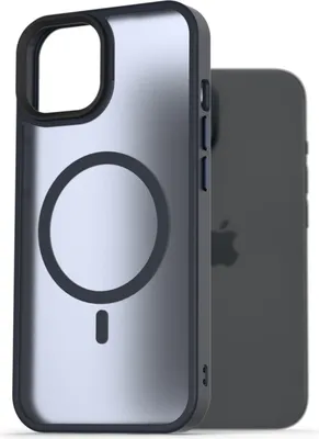 Produktbild von AlzaGuard Matte Case Kompatibel mit MagSafe pro iPhone 15 tmavě modrý