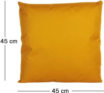 Produktbild von JACK 1x 45x45cm Outdoor Lounge Kissen Dekokissen inkl. Füllung Wasserabweisend Sitzkissen Garten Stuhl Lotus Effekt, Farbe:Gold