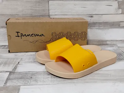 Produktbild von Ipanema Damen Badepantolette gelb mit weißer Sohle 40