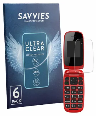 Produktbild von 6x Für Chakeyake R341 Schutzfolie Savvies Displayschutz Display Schutz Folie Klar Transparent