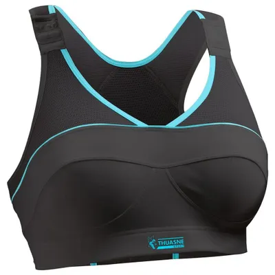 Productafbeelding van THUASNE 0720 sportbeha, model X-rug, dames, zwart, maat 85C