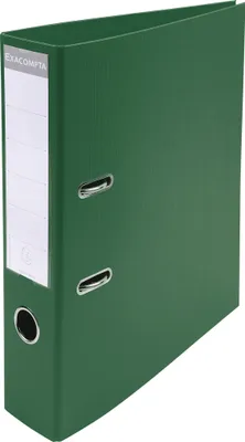 Produktbild von Exacompta 10x Ordner Prem'Touch PVC Rücken 70mm A4 Maxi Dunkelgrün 53753E
