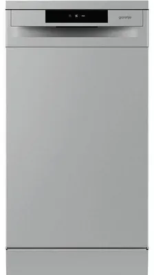 Obrázok produktu pre Gorenje GS520E15S Voľne stojaca umývačka riadu 45 cm - nerezová predná časť - 4 programy - 9 súprav riadu - nerezová vaňa - kôš na príbory - AquaStop