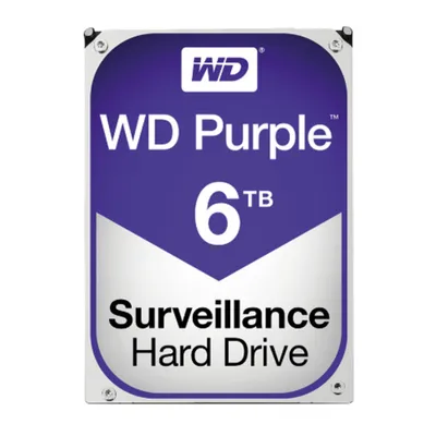 Obrázek produktu pro Western Digital Purple, 6 TB, 5400 ot/min, 64 MB, 3.5", Serial ATA III