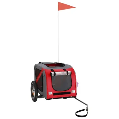 Produktbild von "Winter Sale" Hundebuggys - Rot Fahrradanhänger Hunde Rot und Grau Oxford-Gewebe und Eisen DE9205134