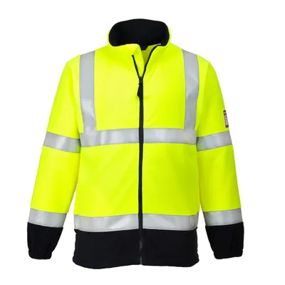 Produktbild von Portwest FR31 Flammhemmende, antistatische Warnschutz-Fleecejacke Yellow Gr. XXXL