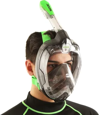 Produktbild von Seac Magica Vollgesichtsmaske schwarz/limette L/XL