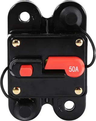 Immagine prodotto di 50AMP -100AMP -Interruttore di potenza Reset Portafusibili Auto Barca Portafusibili impermeabile 12-24 V NUOVO 50A