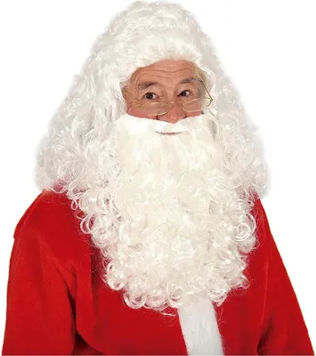 Obrázek produktu pro Tradiční paruka a vousy Santa Claus bílá