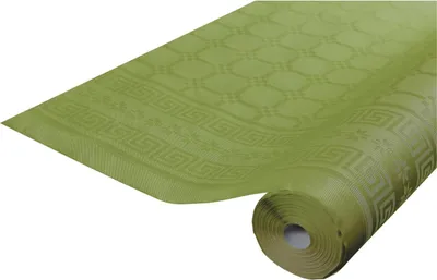 Produktbild von Pronappe RD260690I Papiertischdecke auf Rolle mit Damastprägung - 6x1,18m - Olivgrün