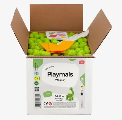 Produktbild von PlayMais Bastel Kreativität Eduline Classic Refill 1000 grün green ab 3 Jahren