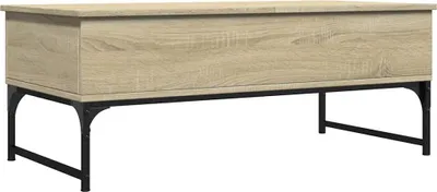 Produktbild von vidaXL Couchtisch Sonoma-Eiche 100x50x40 cm Holzwerkstoff und Metall