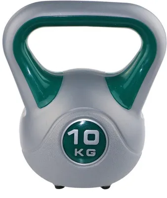 Produktbild von Unyqoos® Vinyl-Kettlebell 10 kg – griffig und bodenschonend, ideal für Kraft-, Koordinations- und Ganzkörpertraining zu Hause und im Studio
