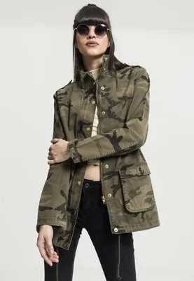 Obrázok produktu pre Urban Classics Dámska bavlnená parka wood camo - XS