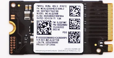 Produktbild von Samsung PM991a 256GB M.2 SSD interne Festplatte 2242 M-Key Model: MZALQ256HBJD