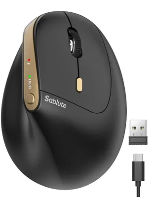 Produktbild von MAM3 Ergonomische Vertikale Maus Bluetooth Wiederaufladbare 57° Ergonomische Vertikalmaus