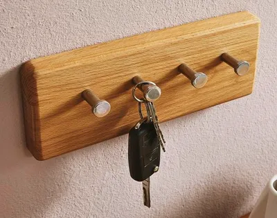 Produktbild von Schlüsselleiste 25cm 'Bayreuth' Kernbuche massiv