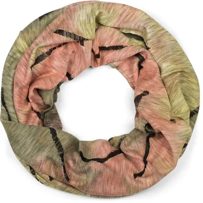 Produktbild von styleBREAKER Uni Loop Schal mit Batik Verlauf Muster und Rissen im Destroyed Look, Schlauchschal, Tuch 01017126