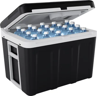 Produktbild von Auronic Kühlbox Elektrisch 12V und 230 Volt - Auto - Camping Kühlschrank - Kühlen und Wärmen - 40L - Frigobox - Schwarz