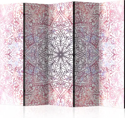 Obrázek produktu pro Orient 225x172 cm 5dílný bílý jednostranný paraván