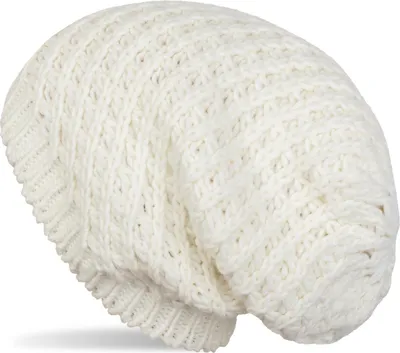 Produktbild von styleBREAKER Uni Strick Beanie Mütze grob gestrickt, Slouch Longbeanie, Grobstick Winter Strickmütze 04024158