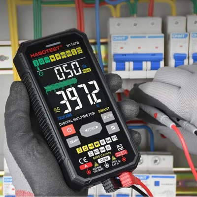 Obrázek produktu pro Digitální univerzální multimetr, True RMS, NCV, termočlánek, kabel, pouzdro, baterie
