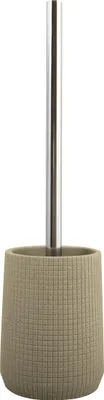 Produktbild von MSV Toiletten-/WC-Burstenhalter - Kunststein/Metall - taupe - 35 cm