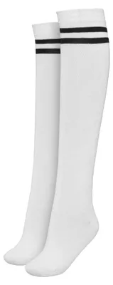 Image de Urban Classics - Chaussettes « College » pour femmes TN632 (40 EU - 42 EU) (blanc/noir)