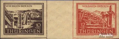 Produktbild von Briefmarken Sowjetische Zone (All.Bes.) 1946 Mi WZd1 postfrisch Wiederaufbau
