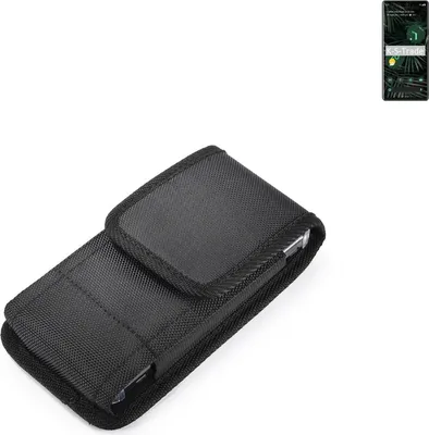 Produktbild von Holster Gürteltasche kompatibel mit Google Pixel 6 Pro Holster Gürtel Tasche wasserabweisend Handy Hülle Schutz Hülle Outdoor schwarz K-S-Trade