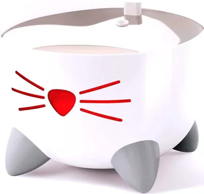 Zdjęcie produktu dla Pixi Smart Fountain, fontanna dla kota, z miską ze stali nierdzewnej, 2l,  21x21x19 cm