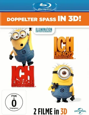 Produktbild von Ich - Einfach unverbesserlich 1&2  [2 BR3Ds] (+ 2 Blu-rays)